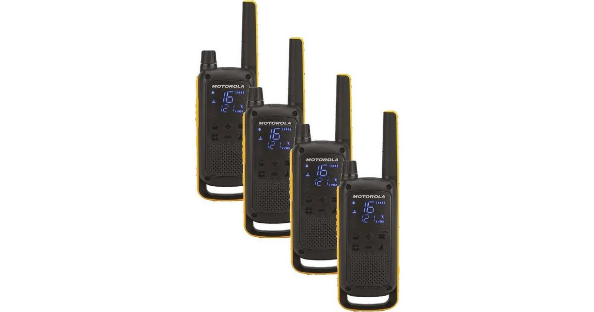 Motorola Talkabout T82 Extreme Quad Pack Black Walkie-Talkie  image