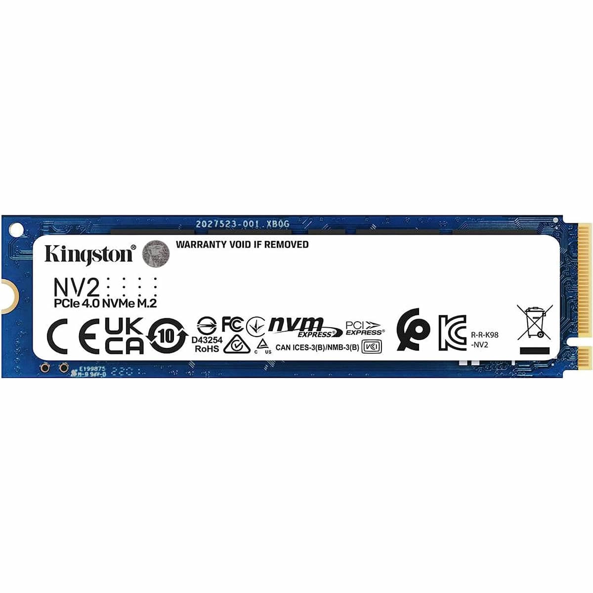 SSD NV2 1TB NVMe M.2 PCI Express 4.0 Kingston SNV2S/1000G image