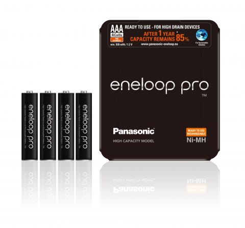 Eneloop Pro 4x HR03/AAA Με θήκη 930mAh BK-4HCDE/4LE Panasonic image