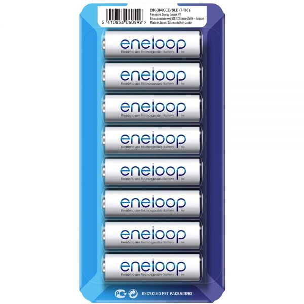 Eneloop 8x HR6/AA 1900mAh BK-3MCCE/8LE Panasonic image