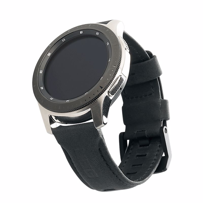Ανταλλακτικό Λουράκι UAG Leather Strap Black Για Samsung Galaxy Watch 46mm 29180B114040 image