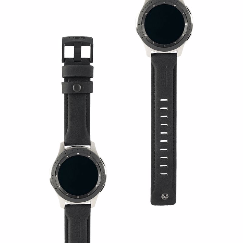 Ανταλλακτικό Λουράκι UAG Leather Strap Black Για Samsung Galaxy Watch 46mm 29180B114040 image
